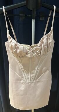 NWT White Fox Sweet Melody Mini Dress in Blush size S